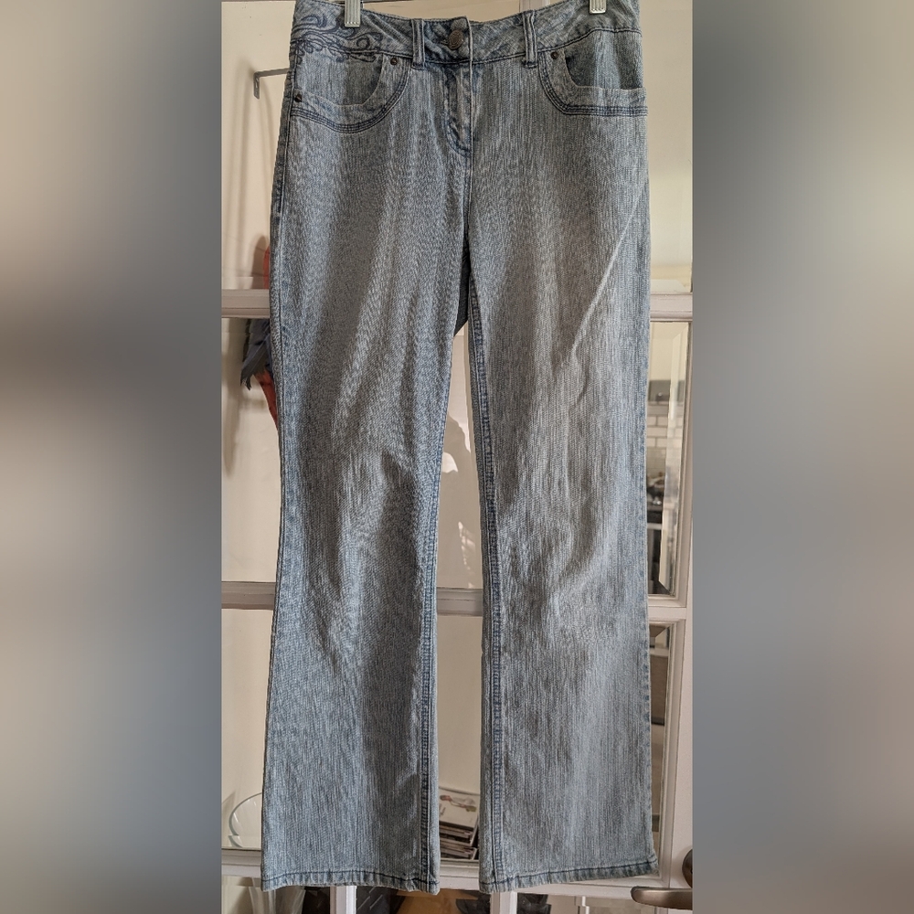 Stylish Light Blue Flare Jeans for Women